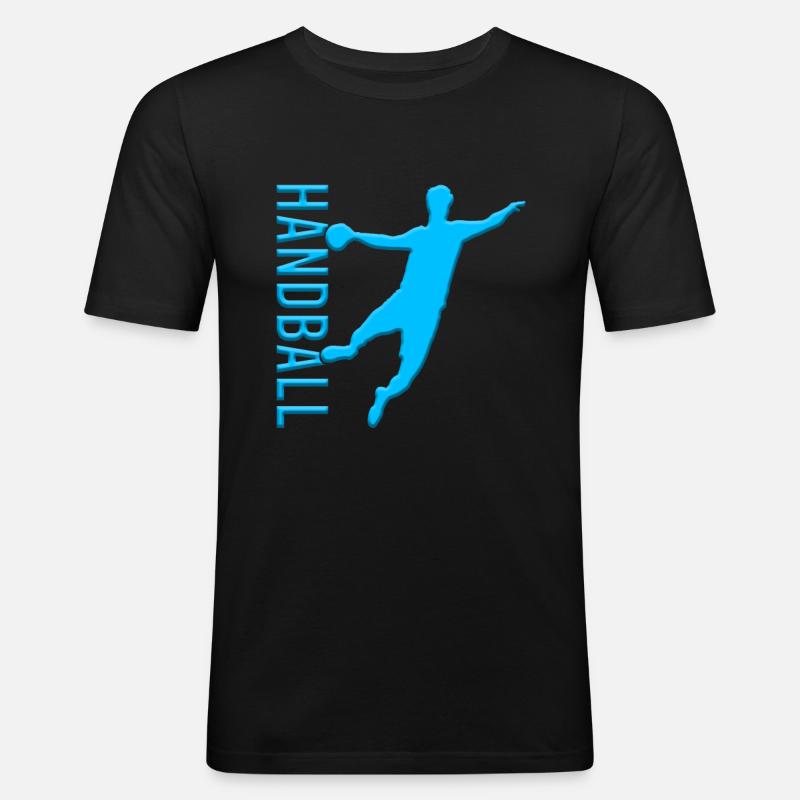 Handball - Men's Slim Fit T-Shirt - black