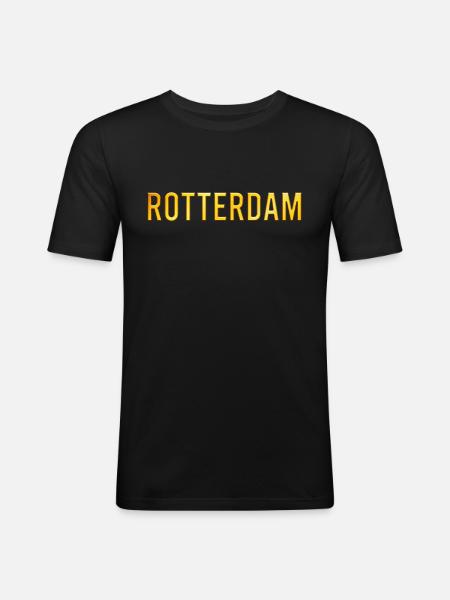 Rotterdam - Men's Slim Fit T-Shirt - black