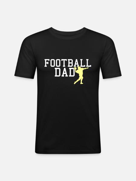 Football dad - Men's Slim Fit T-Shirt - black