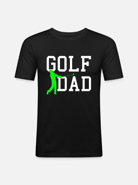 golf dad - Men's Slim Fit T-Shirt - black
