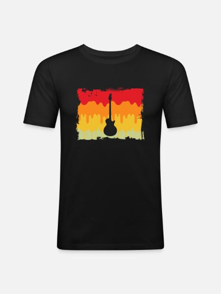 Rock retro - Men's Slim Fit T-Shirt - black