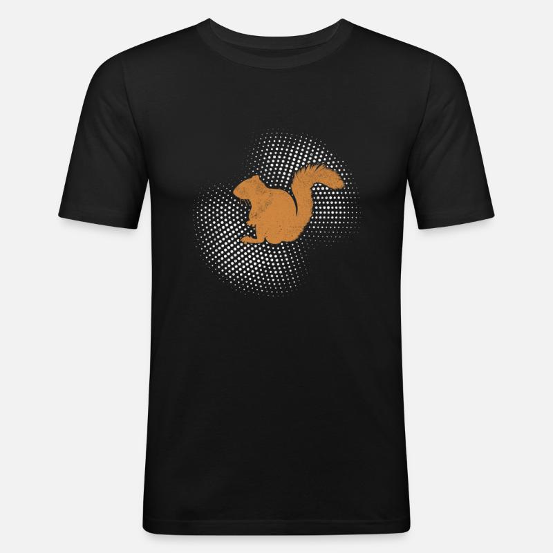 Squirrel - Men's Slim Fit T-Shirt - black