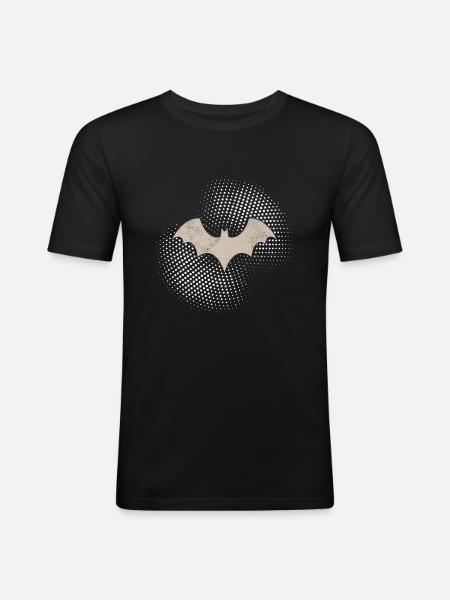 Bat - Men's Slim Fit T-Shirt - black