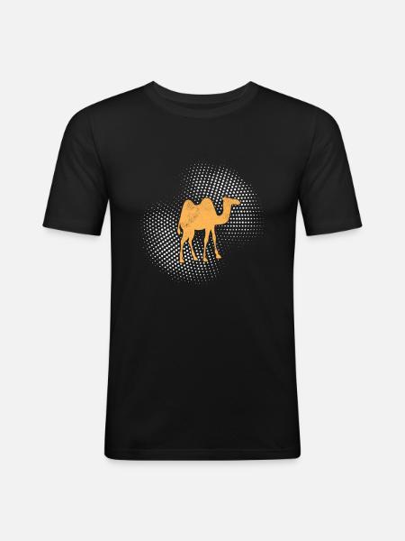 Camel - Men's Slim Fit T-Shirt - black