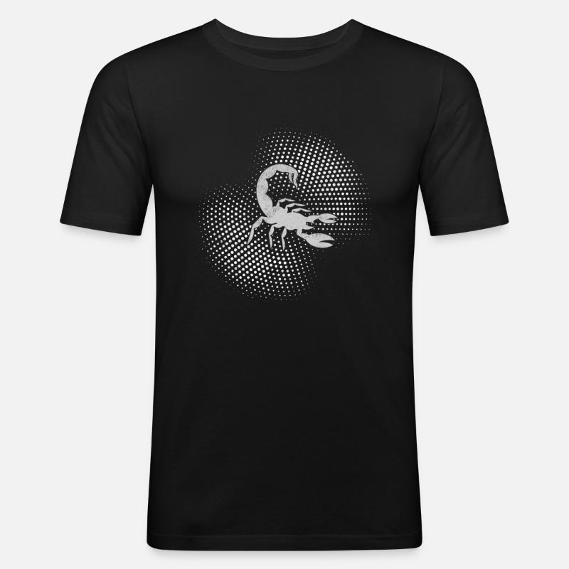 Skorpion - Männer Slim Fit T-Shirt - Schwarz