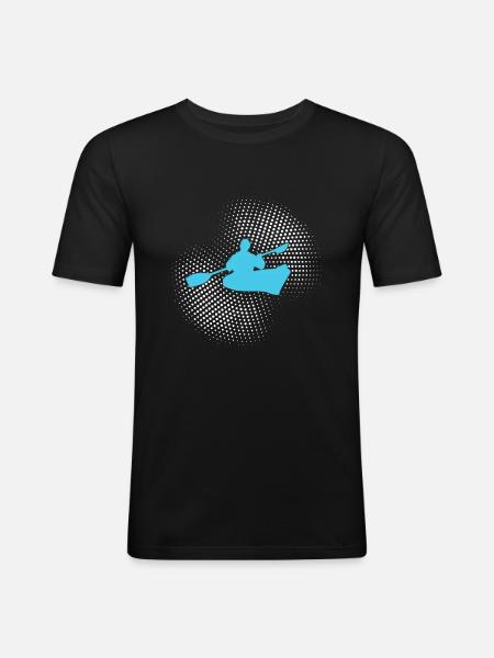 Canoé - T-shirt près du corps Homme - noir