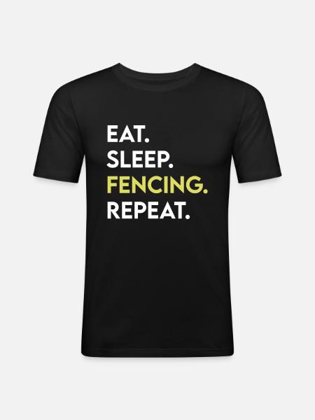 Fencing - Men's Slim Fit T-Shirt - black