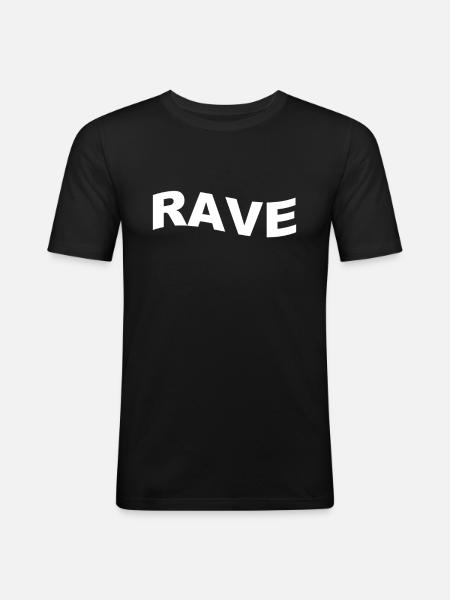 Rave Raver - Men's Slim Fit T-Shirt - black