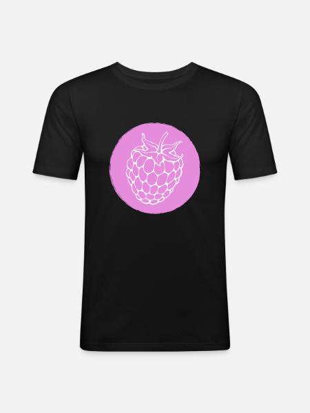 Raspberry blackberry - Men's Slim Fit T-Shirt - black