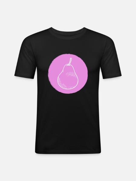 Pear - Men's Slim Fit T-Shirt - black
