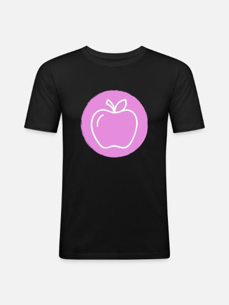 Apple - Men's Slim Fit T-Shirt - black