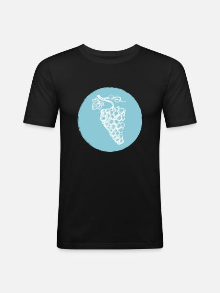 Grape - Men's Slim Fit T-Shirt - black