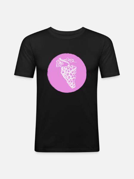Grape - Men's Slim Fit T-Shirt - black