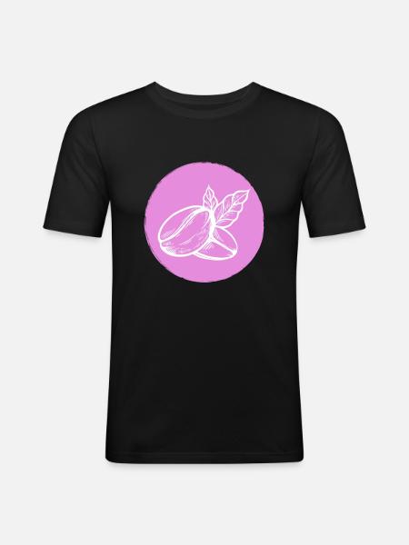 Coffee Coffee Bean - Men's Slim Fit T-Shirt - black