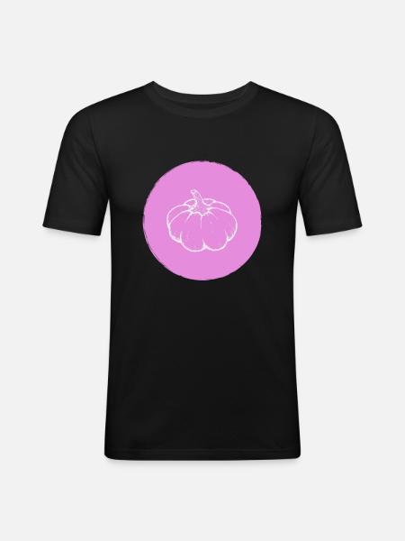 Pumpkin - Men's Slim Fit T-Shirt - black