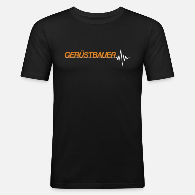 Gerüstbauer - Männer Slim Fit T-Shirt - Schwarz