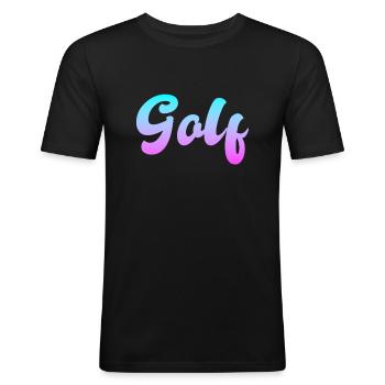 Golfe - T-shirt près du corps Homme - noir - Devant - Nik (191cm)