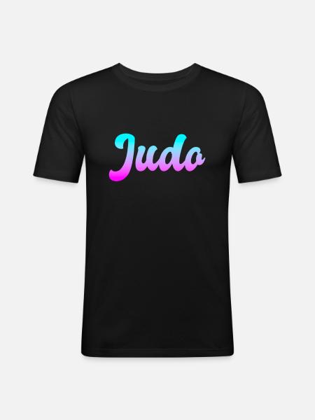 Judo - T-shirt près du corps Homme - noir