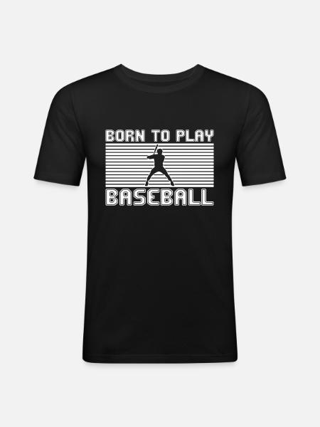 Baseball - Men's Slim Fit T-Shirt - black