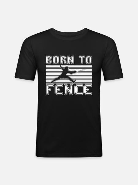 Fencing - Men's Slim Fit T-Shirt - black