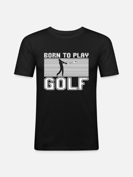 Golfe - T-shirt près du corps Homme - noir