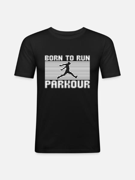 Parkour - Men's Slim Fit T-Shirt - black