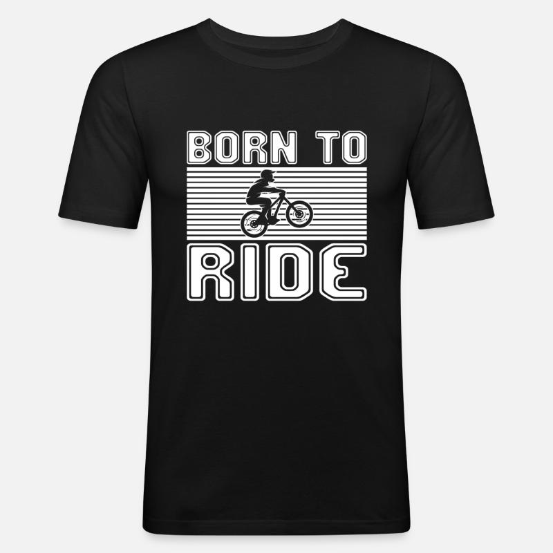 Vtt - T-shirt près du corps Homme - noir