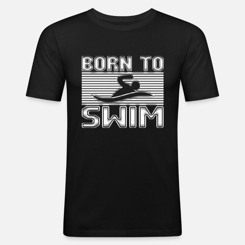 Swim - Men's Slim Fit T-Shirt - black