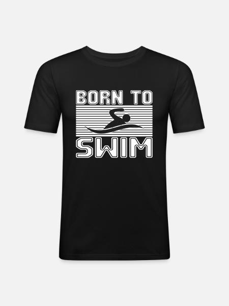 Swim - Men's Slim Fit T-Shirt - black