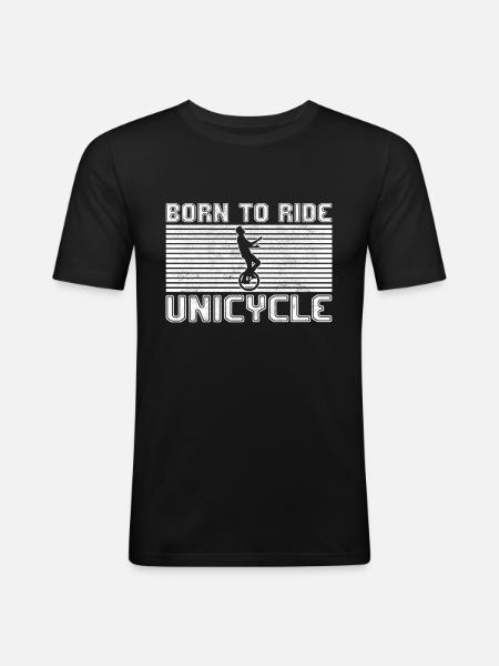 Unicycling - Men's Slim Fit T-Shirt - black