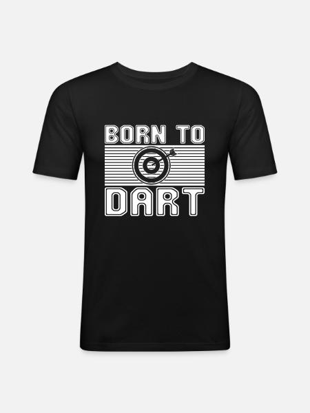 Dard - T-shirt près du corps Homme - noir