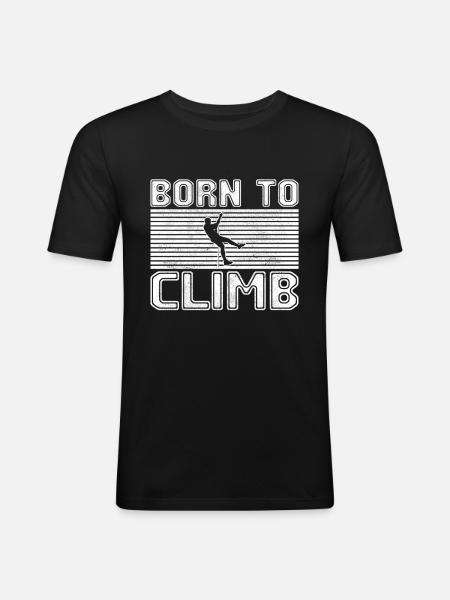 Climb - Men's Slim Fit T-Shirt - black