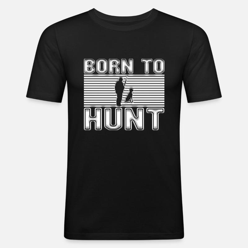 Jagen - Männer Slim Fit T-Shirt - Schwarz