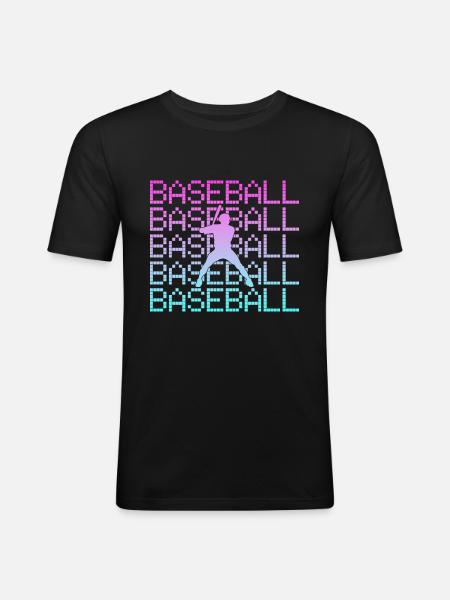 Baseball - Men's Slim Fit T-Shirt - black