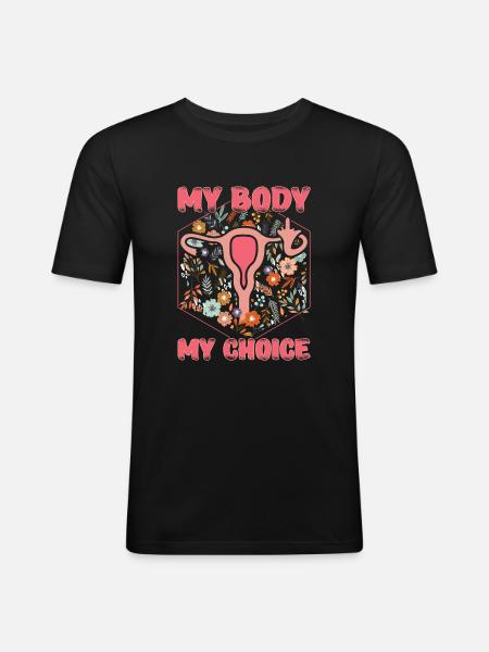 Feminism | Period Shaming Feminist Gifts - Men's Slim Fit T-Shirt - black