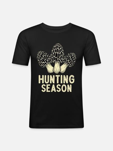 Saison de chasse - T-shirt près du corps Homme - noir
