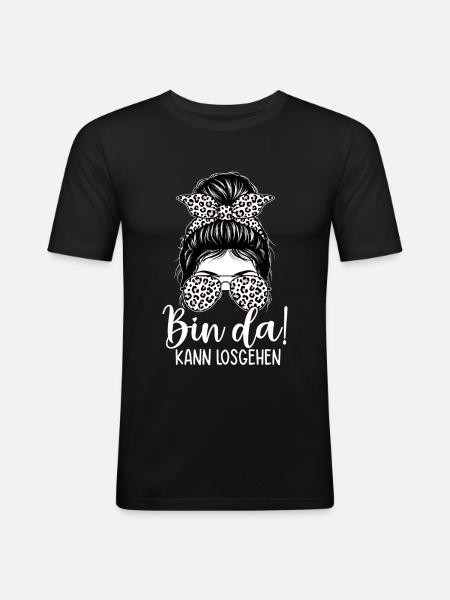 I'm ready to go - Men's Slim Fit T-Shirt - black