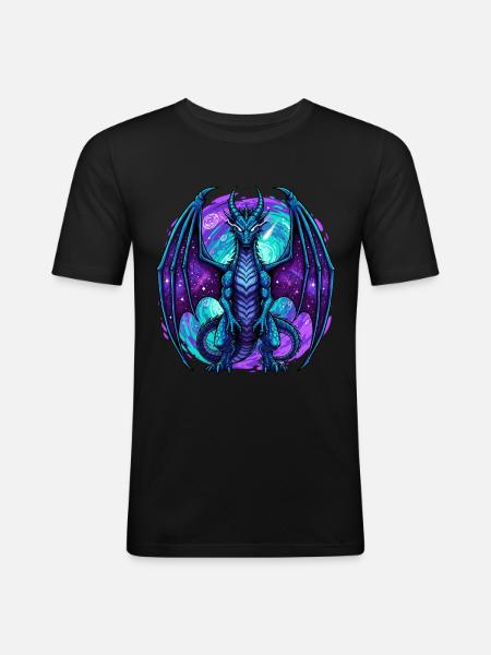Blue Dragon - Men's Slim Fit T-Shirt - black