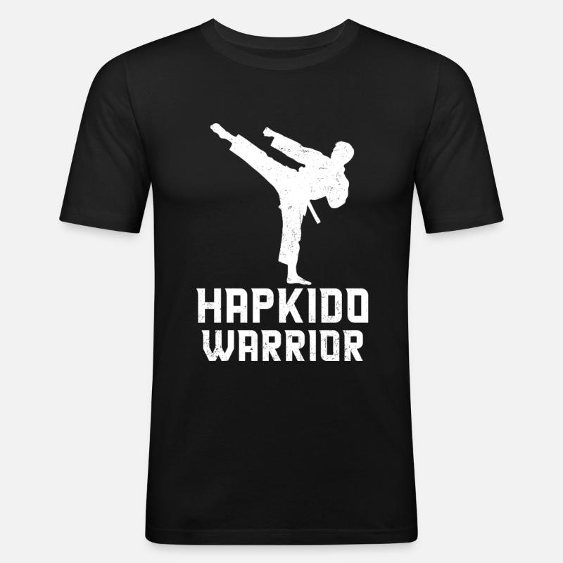 Hapkido Warrior - Männer Slim Fit T-Shirt - Schwarz