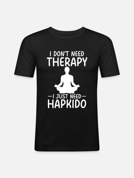 Therapy Hapkido - Men's Slim Fit T-Shirt - black