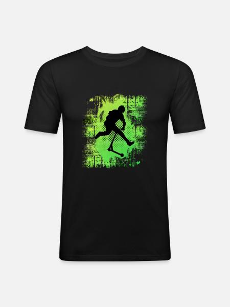 freestyle scooter - Men's Slim Fit T-Shirt - black