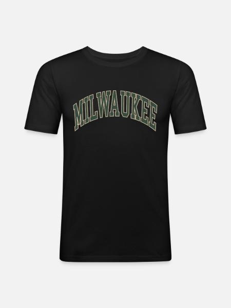 Milwaukee - Männer Slim Fit T-Shirt - Schwarz
