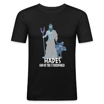 Greek Mythology Greek Gods Hades - Men's Slim Fit T-Shirt - black - Front - Nik (191cm)