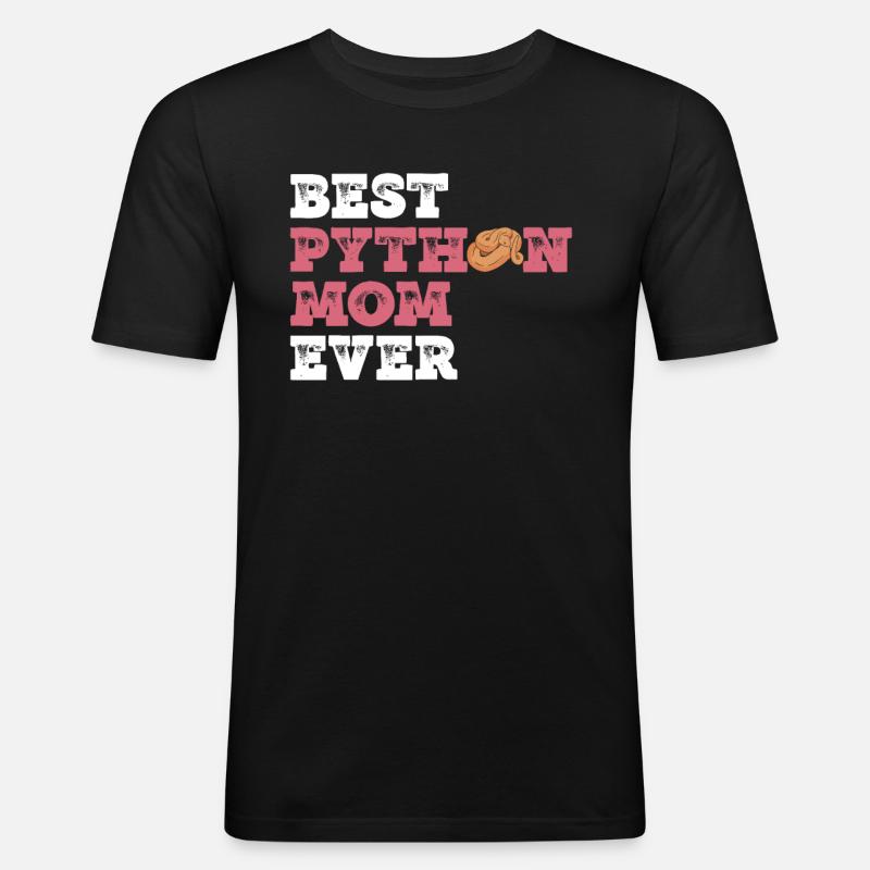 Königspython Mutter Banane Königspython Mama - Männer Slim Fit T-Shirt - Schwarz