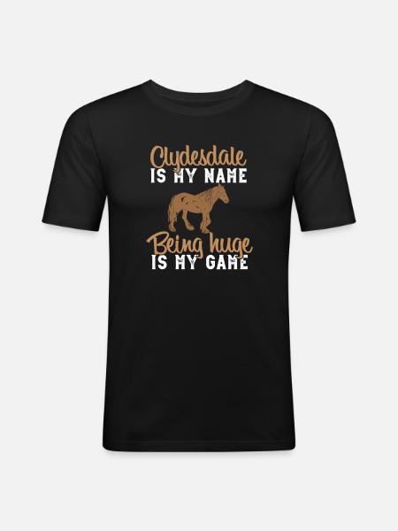 Clydesdale Und Zugpferdebesitzer - Men's Slim Fit T-Shirt - black