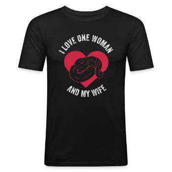 Banane Königspython Python - Männer Slim Fit T-Shirt - Schwarz - Vorne - Nik (191cm)
