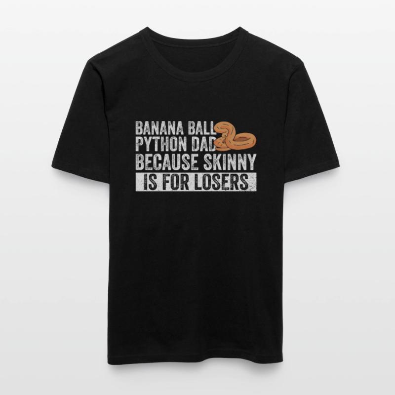 Königspython Boule de banane Python T-shirt près du corps Homme