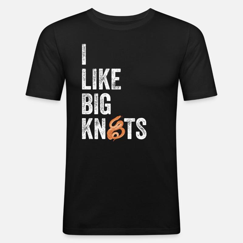 Königspython Ball Python - Men's Slim Fit T-Shirt - black