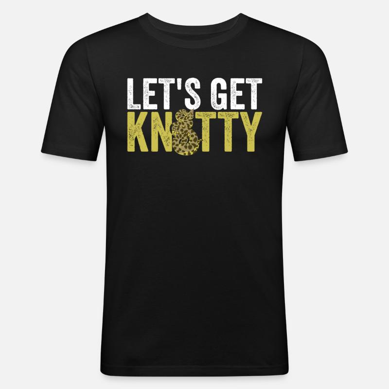 Königspython Bananenkugel Python - Männer Slim Fit T-Shirt - Schwarz
