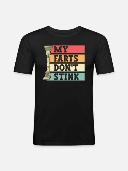 Beinprothese - Men's Slim Fit T-Shirt - black